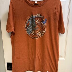 Smokey Bear Graphic T-Shirt - Burnt Orange/Rust
